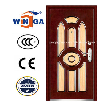 Iran Market Outside MDF Steel Wood Armored Door (W-A14)